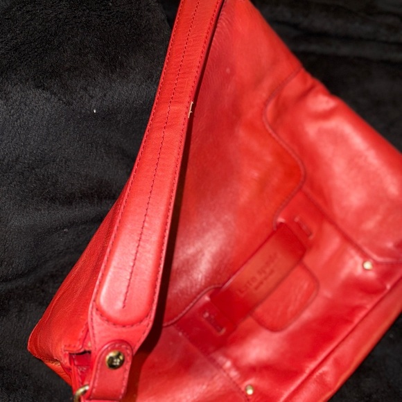 Kate Spade VINTAGE RED BUCKET Tote SATCHEL HOBO TOTE PURSE ORIGINAL - Picture 6 of 16